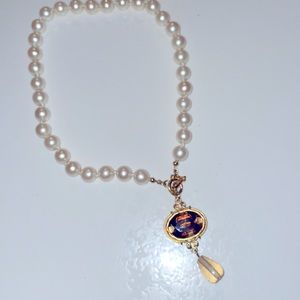 Vintage faux pearl necklace from the 60s